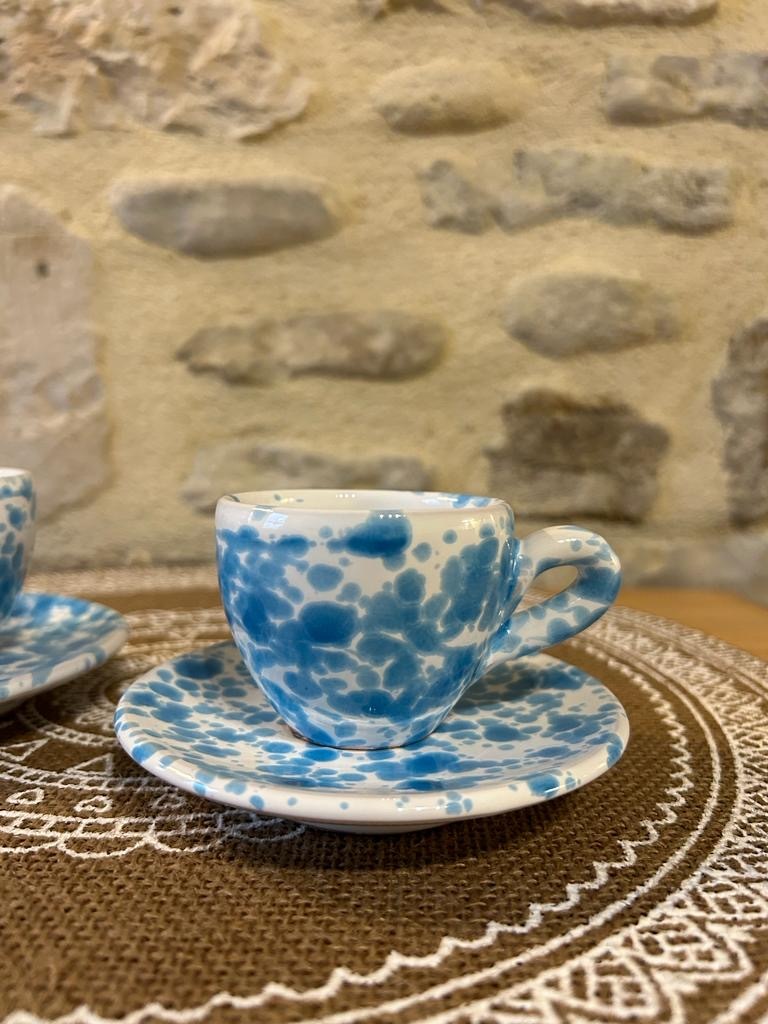 lot de 2 tasses espresso - Porcelaine - La Maison du Vitrail Déco Paris à  Paris